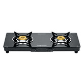 Surya Flame "CRETA GLASS COOKTOP" L.P.G Stove 2 Burner, ISI Certified, Doorstep Services, 2 Years Warranty